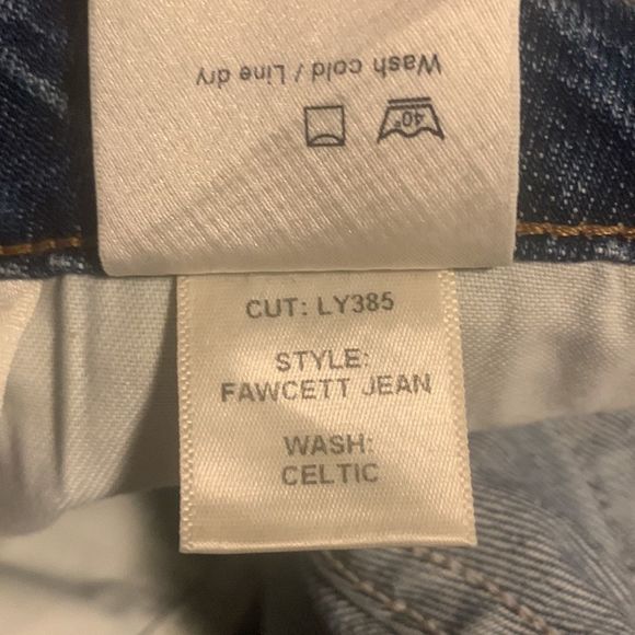 🎉Host Pick 2 times 🎉NWOT Reformation Fawcett Jeans Celtic Raw hem button fly - Picture 12 of 16